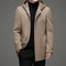 Abrigo de Lana Reversible con Capucha para Hombre - Invierno Premium