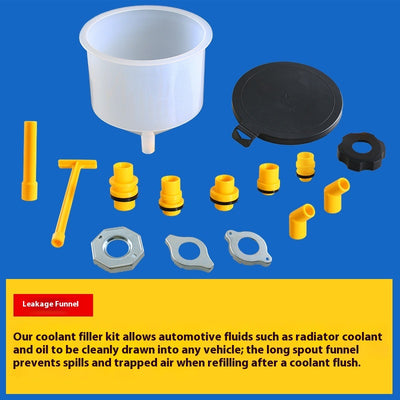 Set de 15 Embudos de Plástico para Refrigerante y Anticongelante