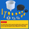 Set de 15 Embudos de Plástico para Refrigerante y Anticongelante