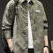 Camisa de Camuflaje Retro Estilo Japonés para Hombre