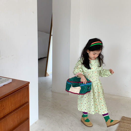 Vestido Infantil Estilo Occidental con Flores - Image 7