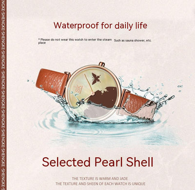 Reloj Inteligente Mujer Kallima Inachus Resistente al Agua con Diseño Floral - Image 9