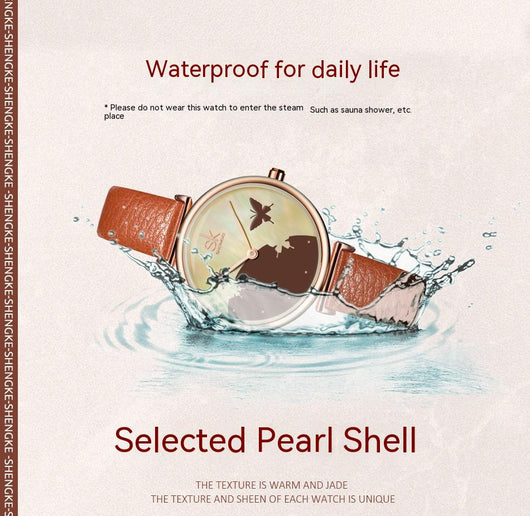 Reloj Inteligente Mujer Kallima Inachus Resistente al Agua con Diseño Floral - Image 9