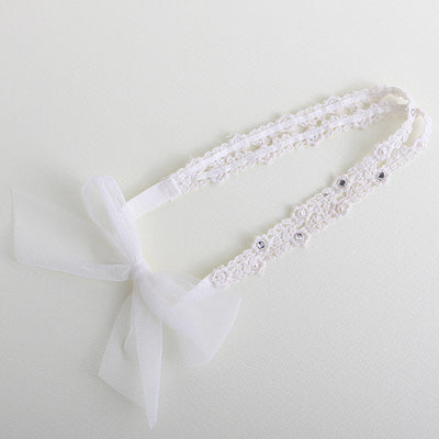 Diadema con Moño de Encaje para Niñas - Accesorio Floral Angel Neitiri - Image 2
