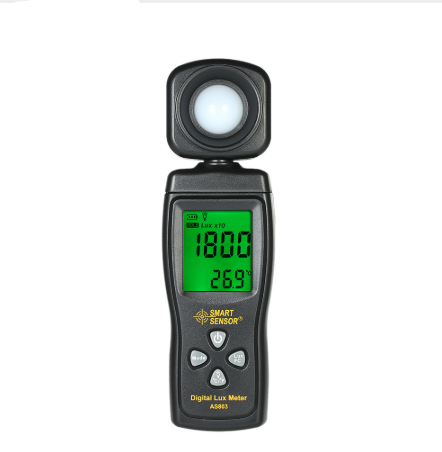 Medidor de Luz Digital SMART SENSOR AS803 - Luxómetro LCD de Precisión Profesional