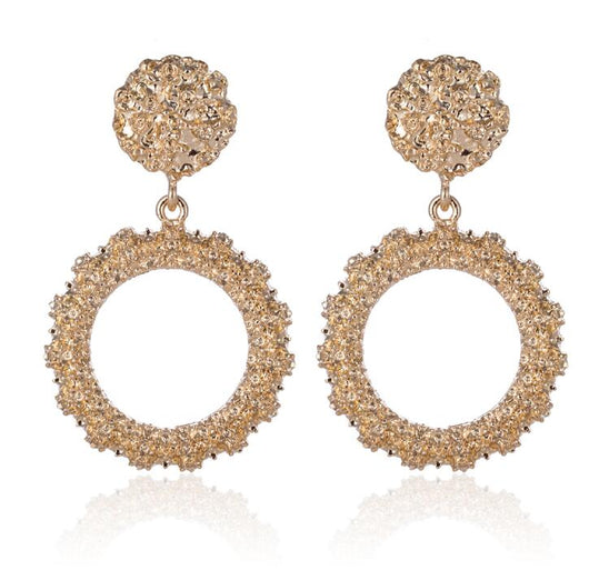 Aretes Geométricos Grandes Vintage - Oro, Plata y Negro - Image 4
