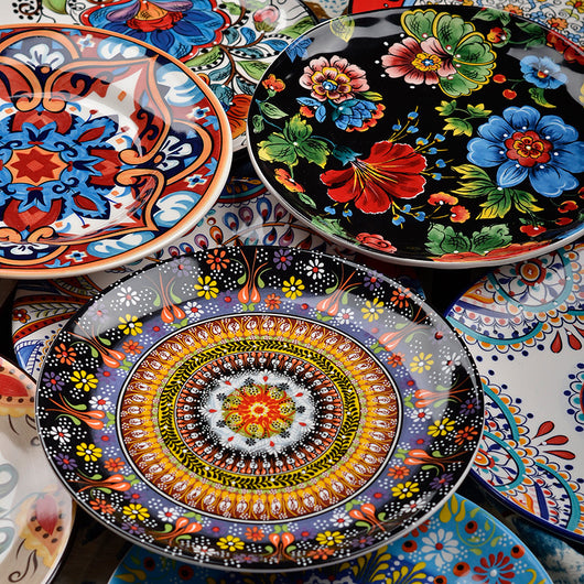 Vajilla Cerámica Bohemia con Diseño Artesanal
