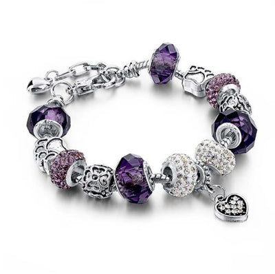 Pulseras de Cristal con Cadena Serpiente y Dijes para Mujer - Image 5