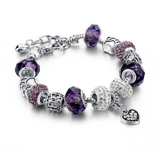 Pulseras de Cristal con Cadena Serpiente y Dijes para Mujer - Image 5