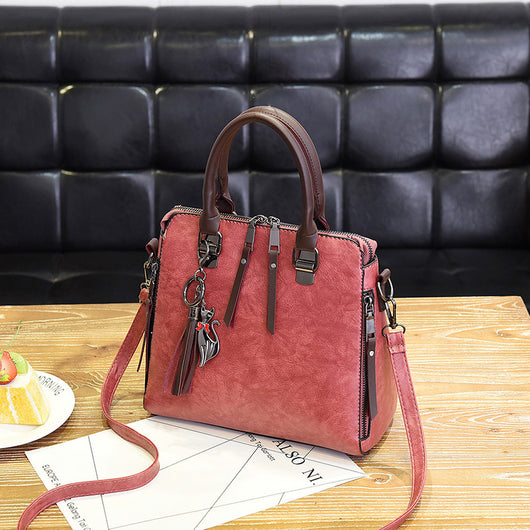 Bolso de Cuero Vintage Auténtico