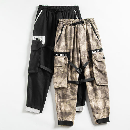 Pantalones Deportivos Holgados de Corte Recto para Hombre