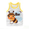 Playera Infantil con Estampado de Dibujos Animados y Chaleco