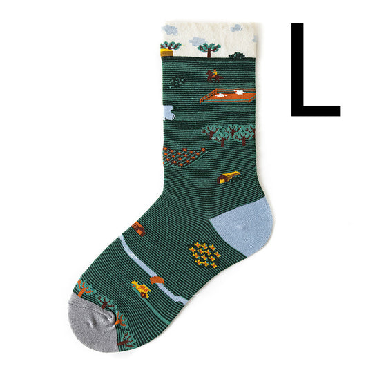 Calcetines Retro para Hombre de Algodón Premium - Image 13