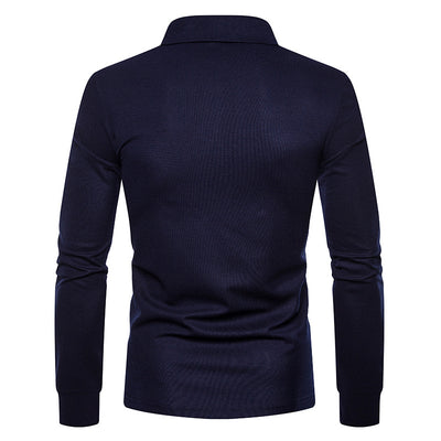 Camisa Casual de Manga Larga Slim Fit con Cuello de Color - Image 21