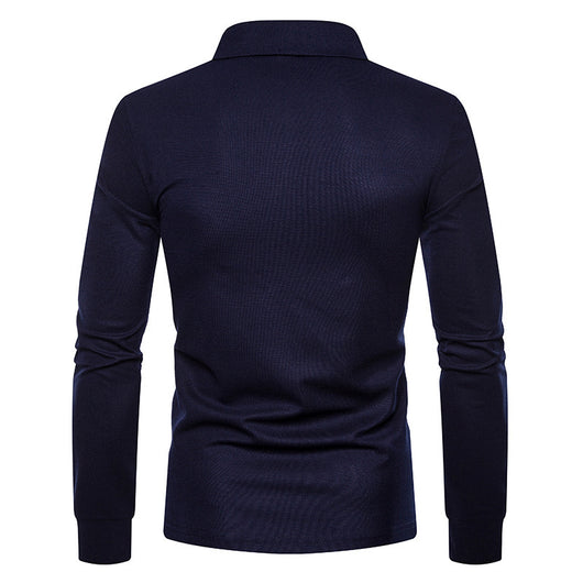 Camisa Casual de Manga Larga Slim Fit con Cuello de Color - Image 21