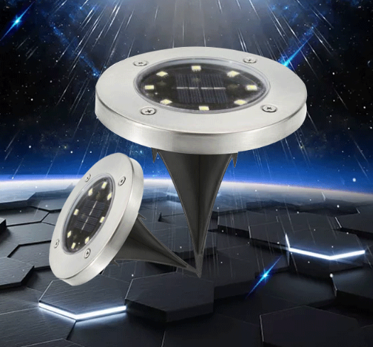 Lámpara de Piso Cuadrada Impermeable de Acero Inoxidable con 5 LED para Jardín - Image 3