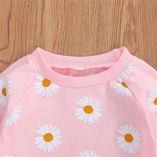 Conjunto Infantil Estampado Crisantemo para Bebé y Niño - Image 14