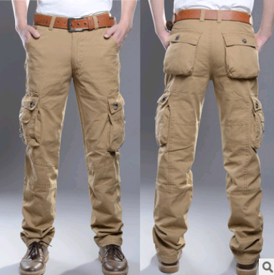 Pantalones Cargo Militares Multibolsillos para Hombre - Ropa Deportiva y Outdoor - Image 9