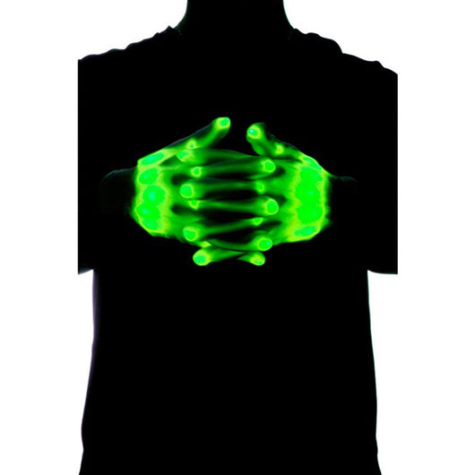 Par de Guantes Esqueleto LED Brillantes - Accesorios Chic para Halloween y Navidad - Image 4