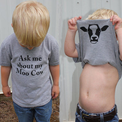 Playera Estampada de Manga Corta para Niño