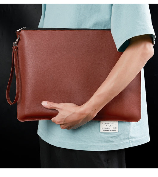 Organizador de Cuero Impermeable de Alta Capacidad para Contratos y Documentos - Image 17