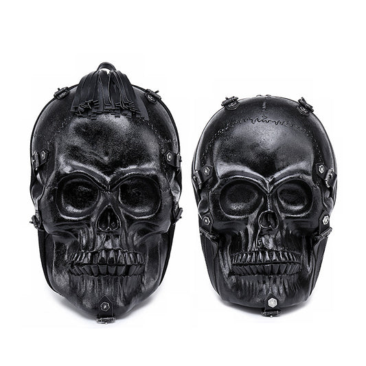 Mochila de Calavera 3D en PU - Diseño Urbano Multifuncional
