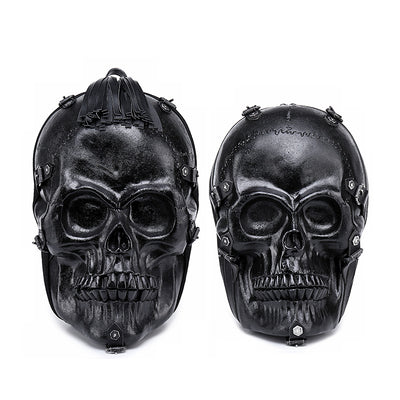 Mochila de Calavera 3D en PU - Diseño Urbano Multifuncional