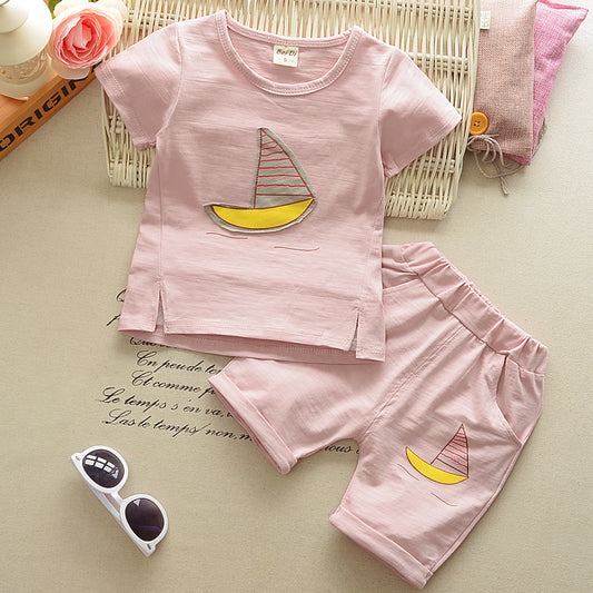 Conjunto de Dos Piezas Manga Corta para Verano