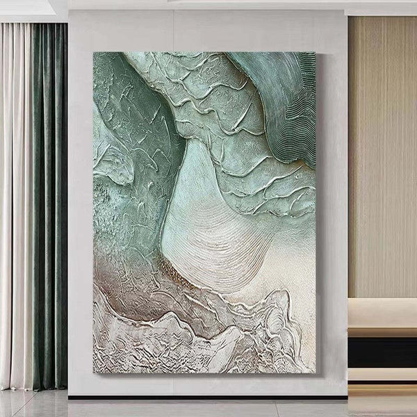 Cuadro Abstracto Texturizado Óleo sobre Lienzo - Pintura Paisaje Moderna para Sala - Image 3