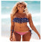 Bikini Estampado con Borlas