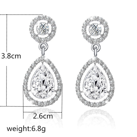 Aretes de Cristal con Ocho Corazones y Ocho Flechas - Image 5