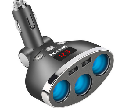 Cargador de Auto Inteligente Triple Puerto USB para Teléfono y Accesorios