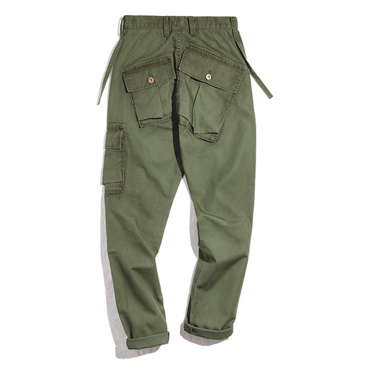 Pantalones Cargo Retro Estilo Japonés con Bolsillos Traseros - Image 11