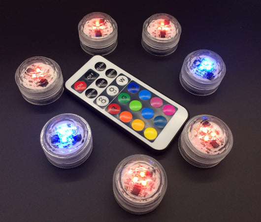 Lámpara Submarina Circular con Control Remoto y Batería Recargable