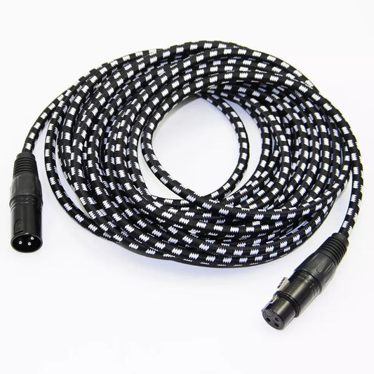 Cable Conector XLR Micrófono Macho a Hembra