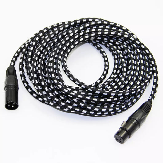 Cable Conector XLR Micrófono Macho a Hembra