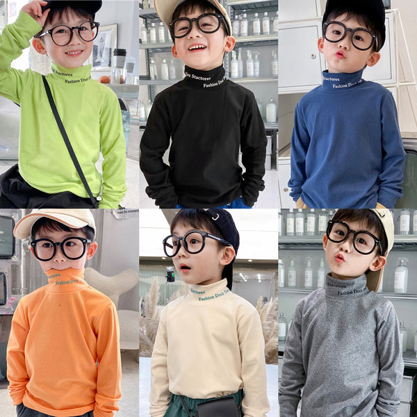 Camiseta Infantil Cuello Medio Alto