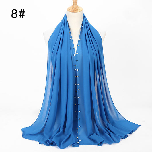 Pañuelo Hijab de Gasa Perla con Brillo - Image 25