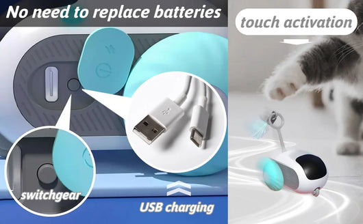 Juguete Interactivo para Gatos y Perros - Auto Controlado con 2 Modos de Movimiento - Image 16