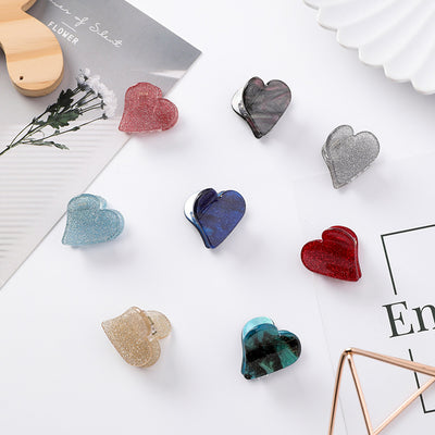 Clips de Cabello con Detalles de Corazón y Brillo Estrella - Accesorios para Flequillo - Image 3