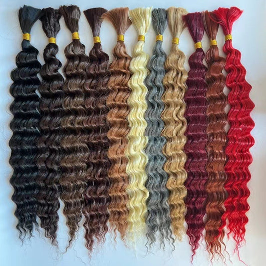 Extensiones Boho Trenzas Ondas Playa Cabello Sintético Giro Profundo
