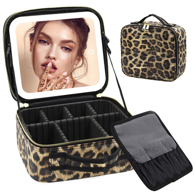 Maletín de Maquillaje Profesional con Espejo LED y Gran Capacidad de Almacenamiento - Image 9