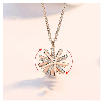 Collar Giratorio Smart Girasol Cadena Clavícula - Image 7