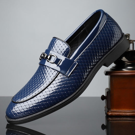 Zapatos de Cuero Ejecutivos Estilo Británico Minimalista para Hombre - Image 9