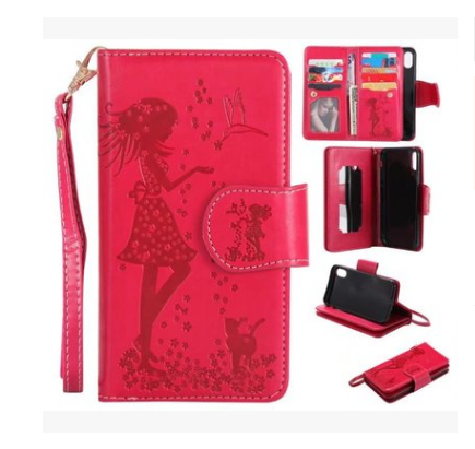 Funda Protectora de Cuero iPhone 7 y 6 Plus con Diseño Grabado y Compartimentos para Tarjetas - Image 8