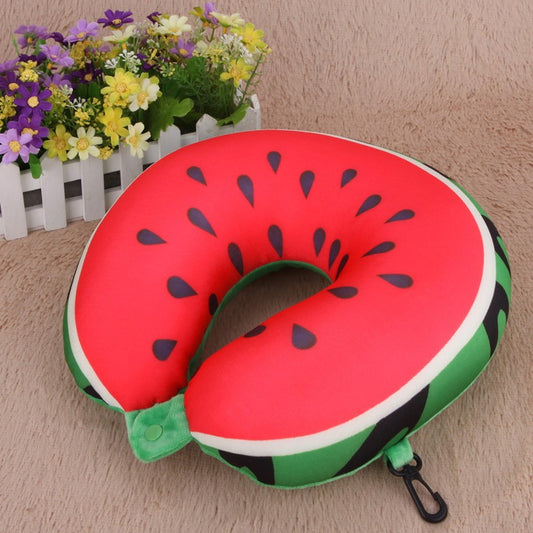 Almohada de Cuello en Forma de U con Diseño de Frutas