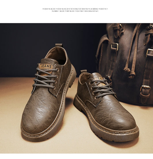 Botas de Cuero para Hombre - Estilo Casual y Trabajo - Image 30