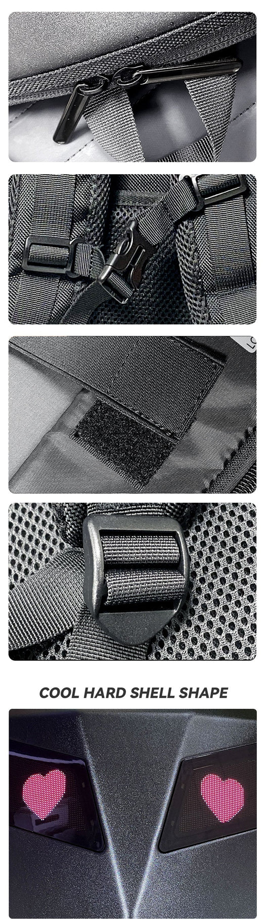 Mochila LED con Pantalla Interactiva para Motociclistas - Diseño Luminoso - Image 14