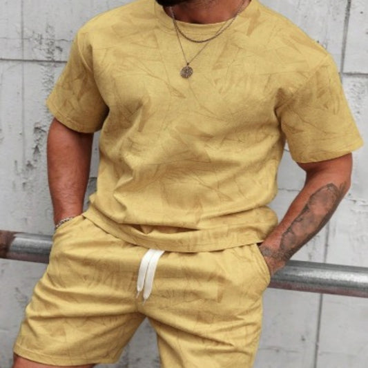 Conjunto Deportivo Casual para Hombre - Playera y Pantalón Corto Estampado