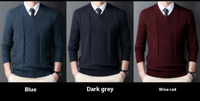 Suéter Casual para Hombre con Cuello Tipo Polo - Pullover de Punto - Image 15
